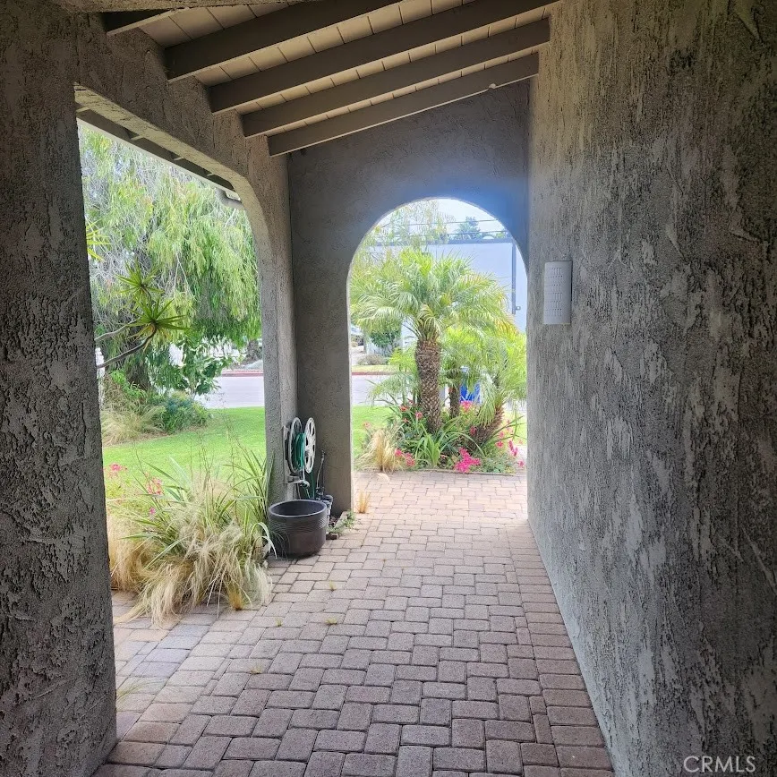 Walkway to front door
