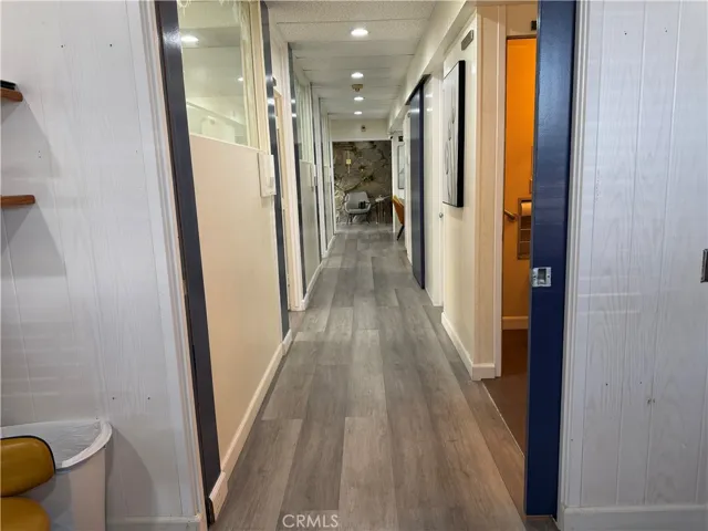 Hallway view from back office