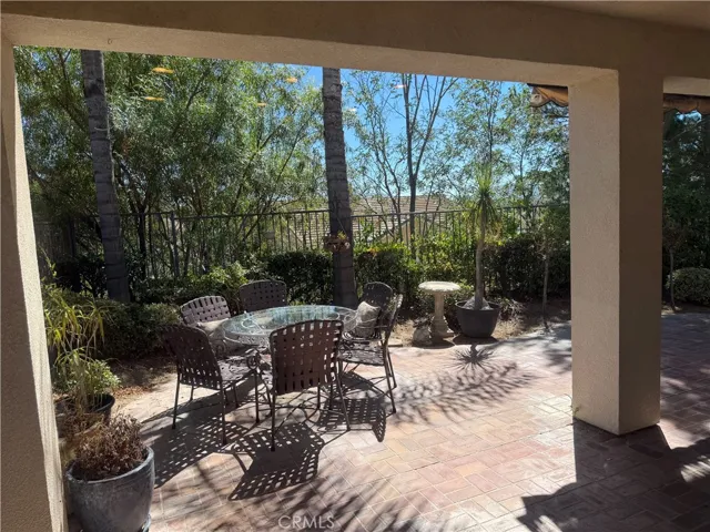 Private backyard