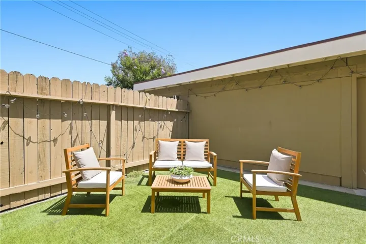 Private backyard