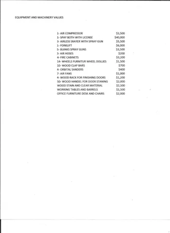Values etc.