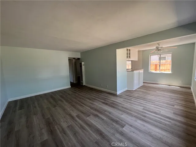 Spacious living room and dining room