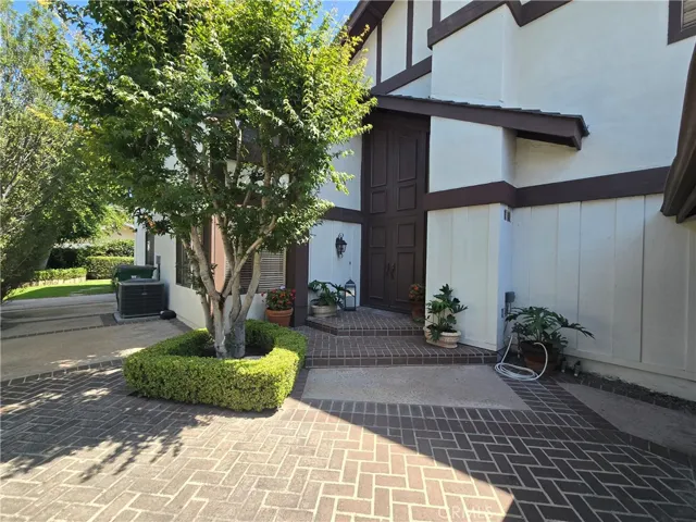 Gorgeous entry and brick patios