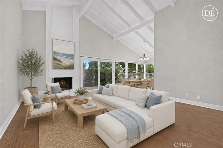 Living and Dining Area Virually Staged