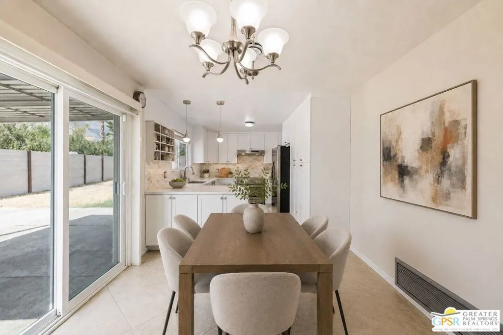 Virtually Staged Dining Area
