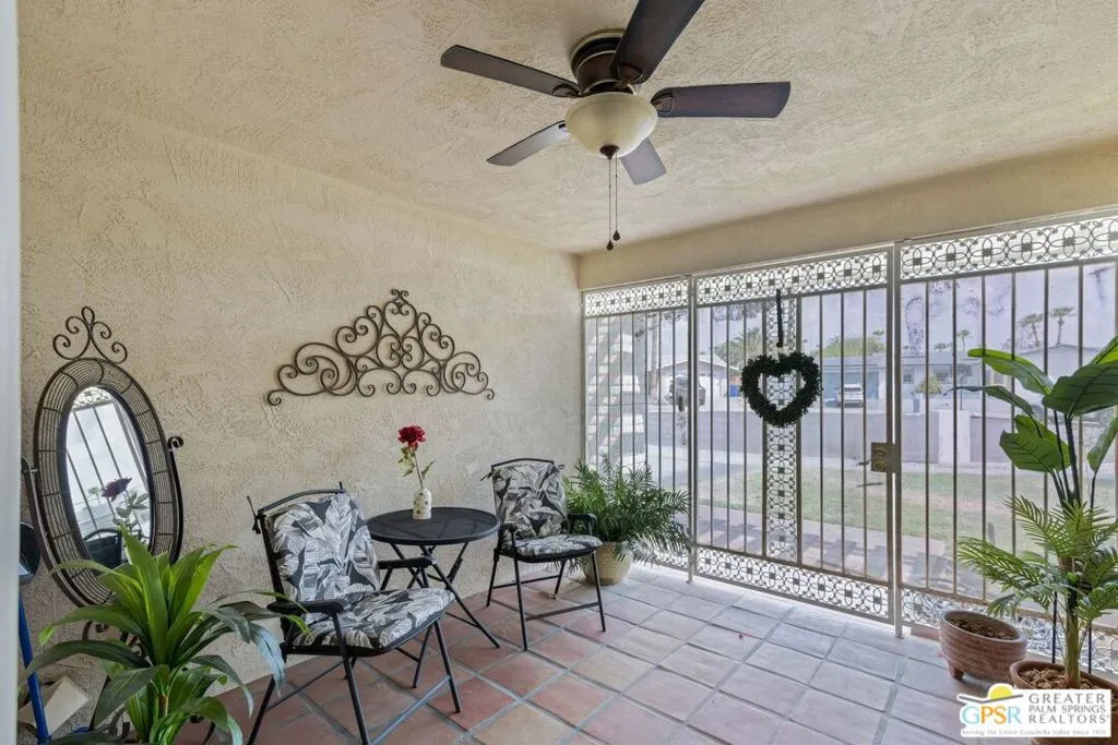 Front patio with Security Door