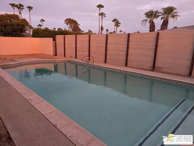 Sunset pool view
