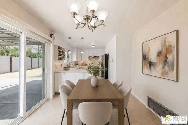 Virtually Staged Dining Area