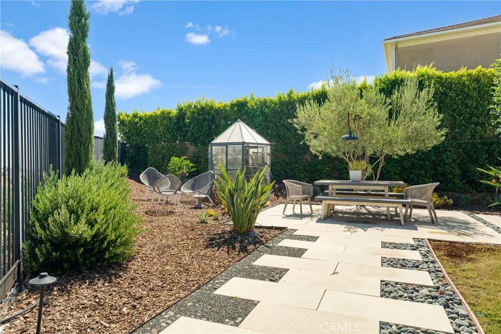 backyard from path