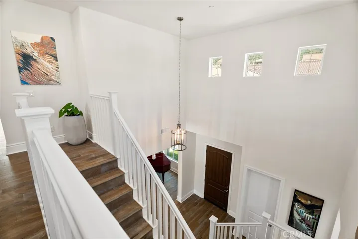 top of stairs from loft