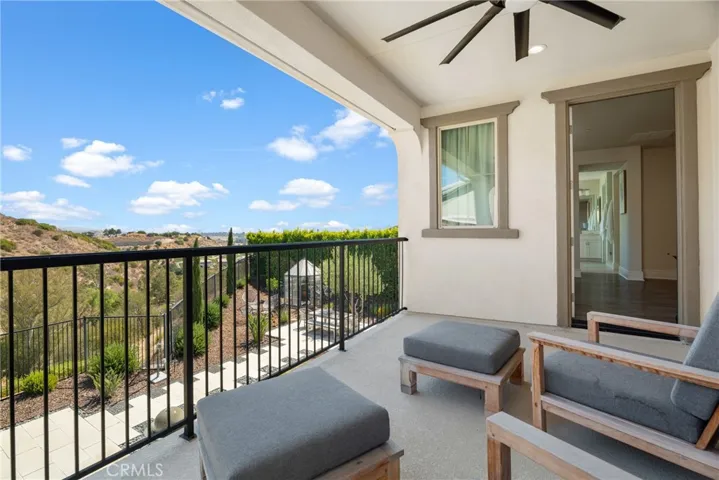 balcony with master entrance