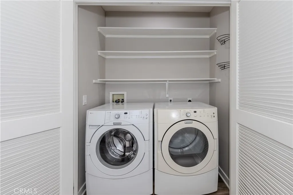 Washer and dryer in kitchen included