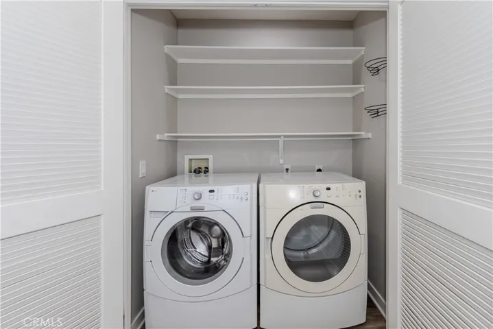Washer and dryer in kitchen included