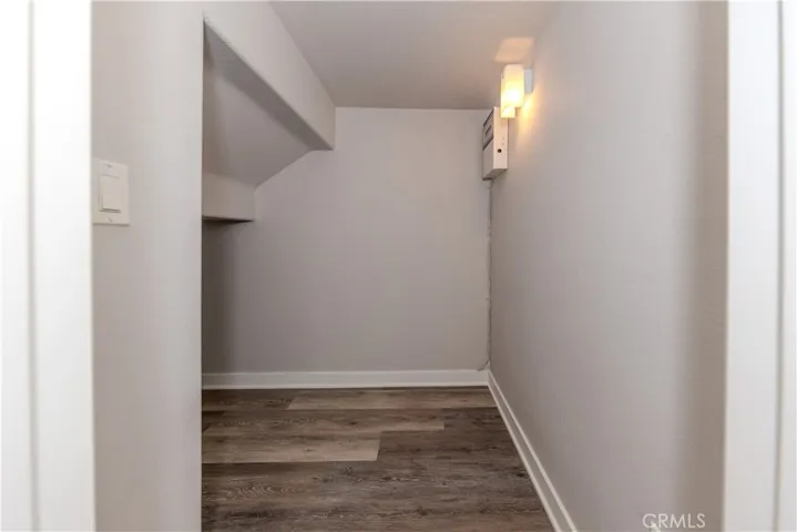 Extra storage under the staircase!