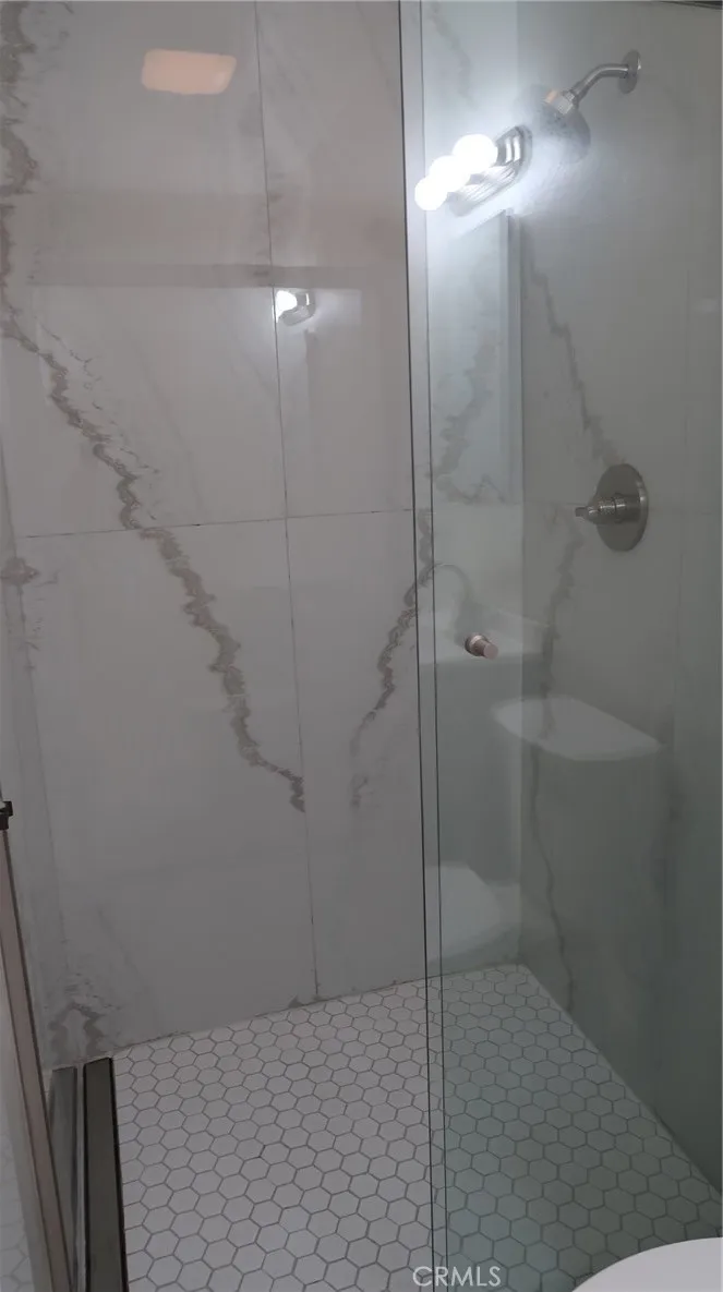 Glass enclosed shower