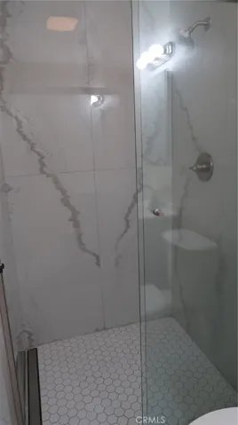 Glass enclosed shower