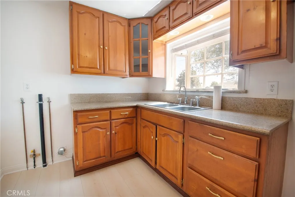 Convenient indoor laundry area