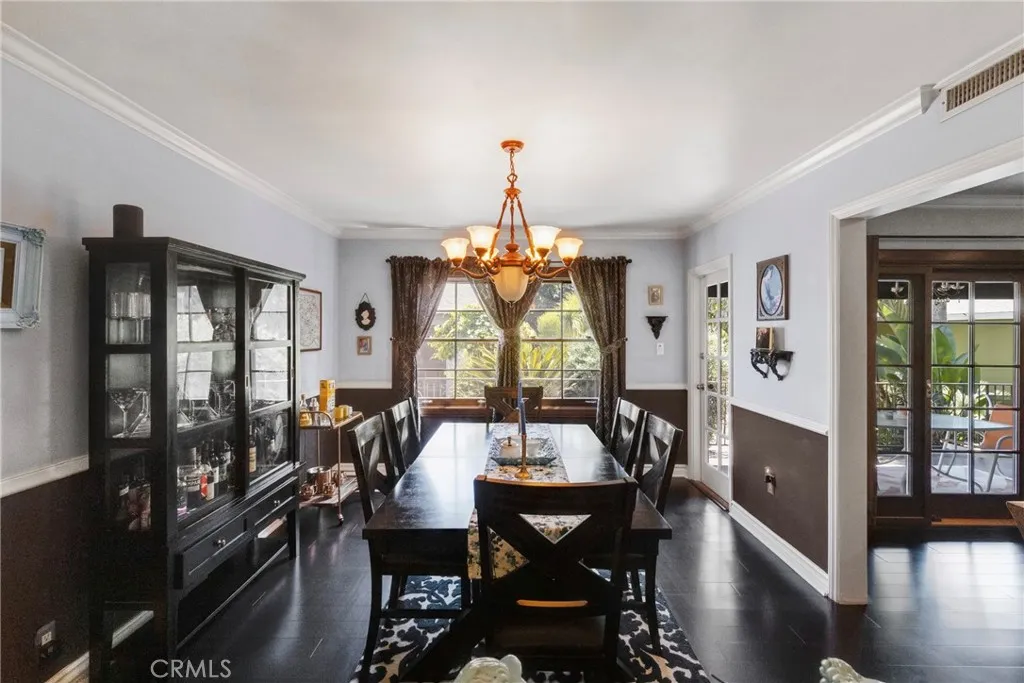 Dining Room from kitchen cut out window