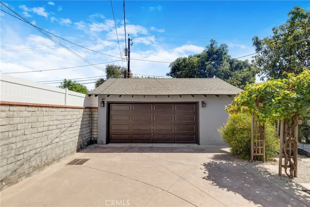 Detached two car garage