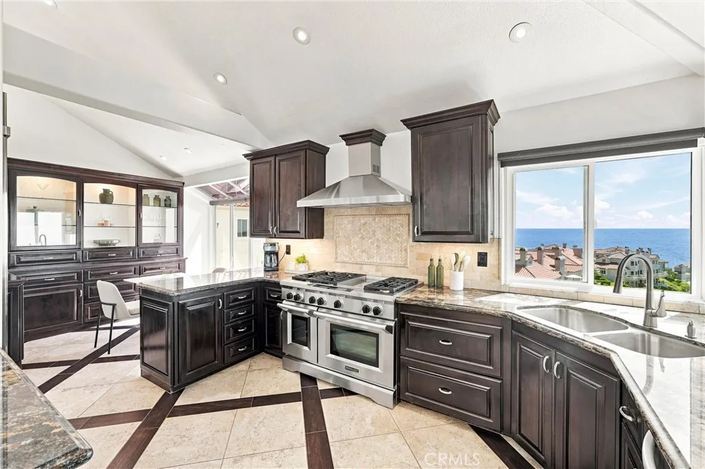 Gourmet kitchen with ocean views Gourmet kitchen with ocean views