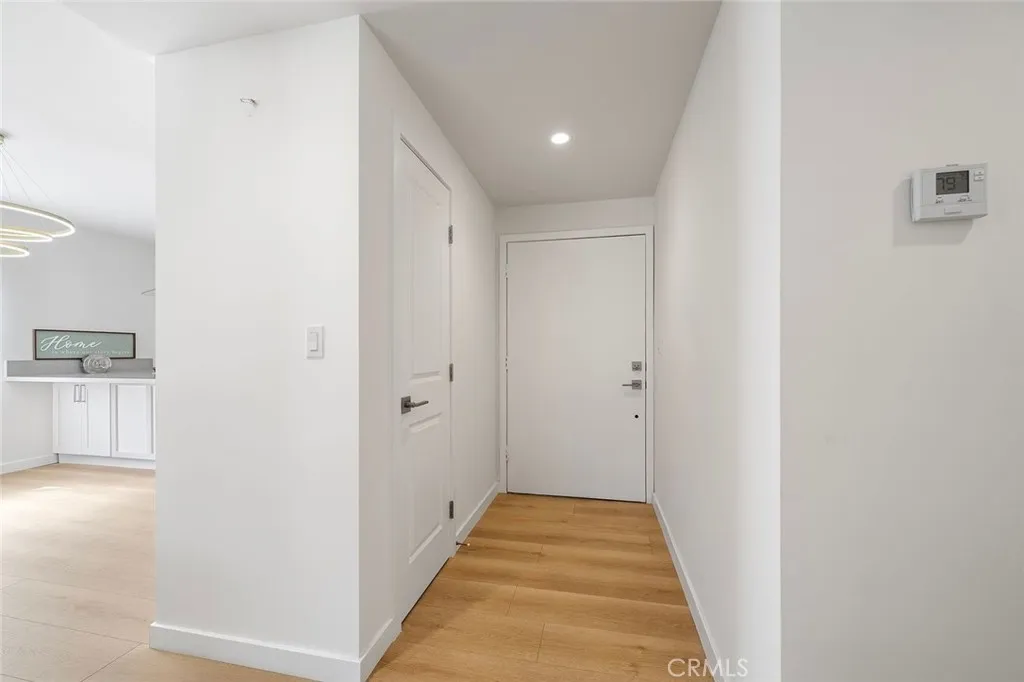 Main entry with a short entry hallway
