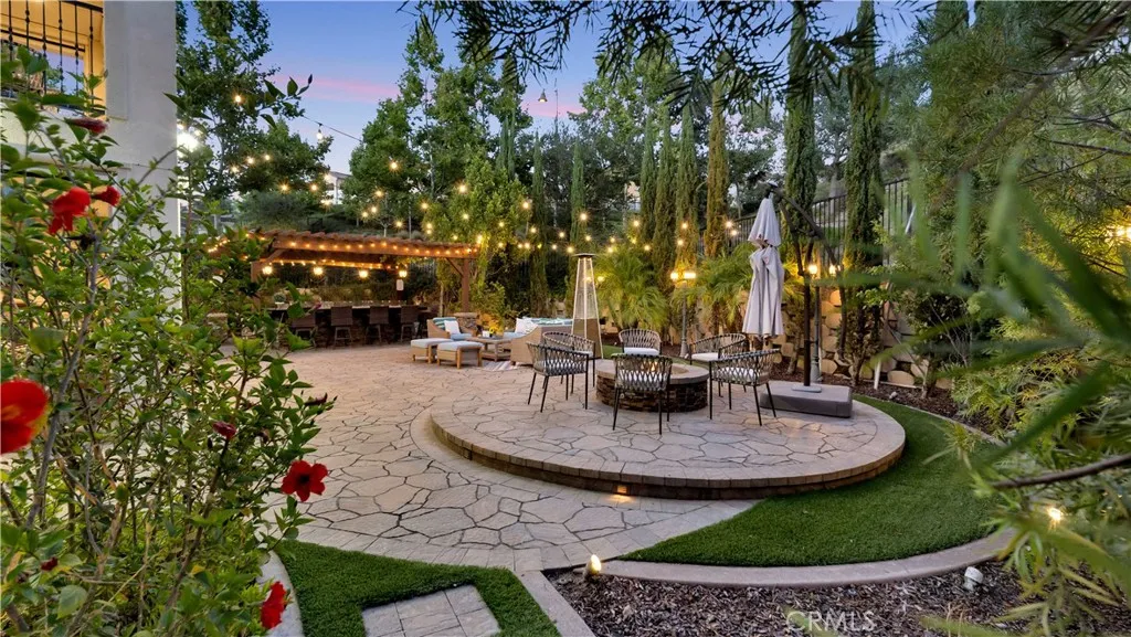 Backyard entertaining area Backyard entertaining area