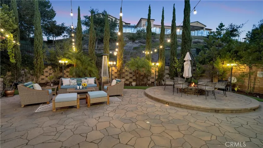 Spacious backyard