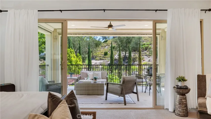 Primary suite with direct access to a private outdoor living area