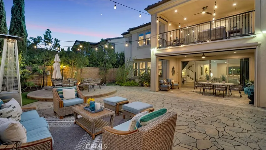 Rear exterior and backyard