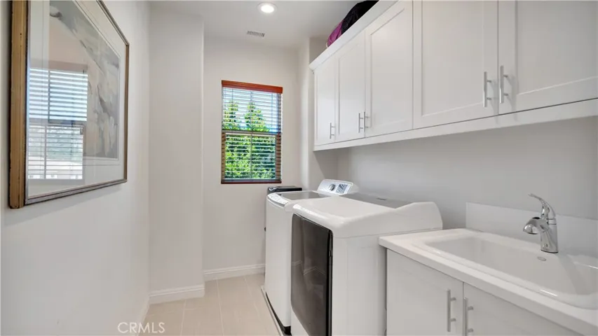 Upstairs laundry room