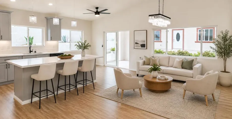 kitchen family room stage