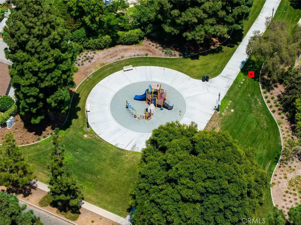 Drone view of park