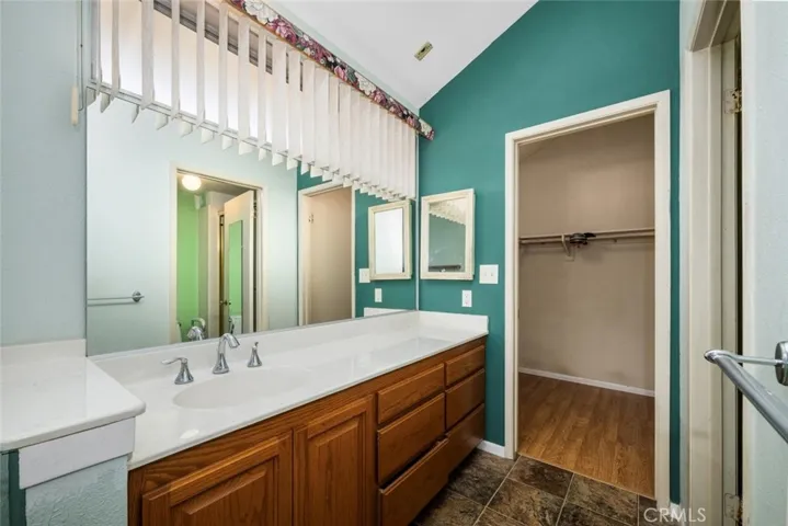 Upgraded primary bathroom vanity.
