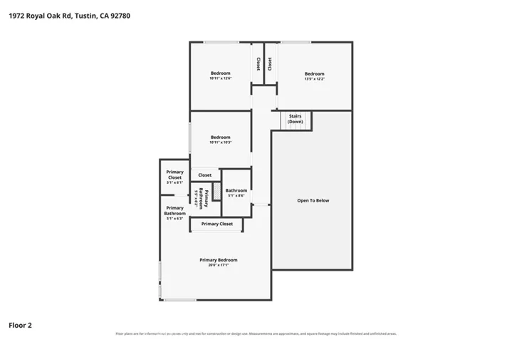 Floorplan Upstairs