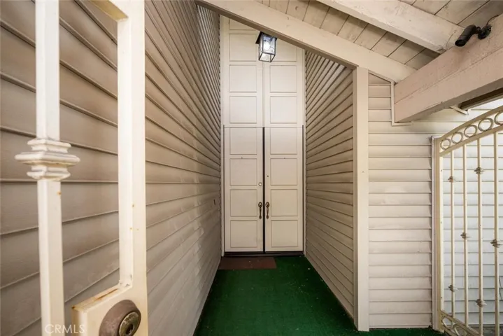 Entry front doors.