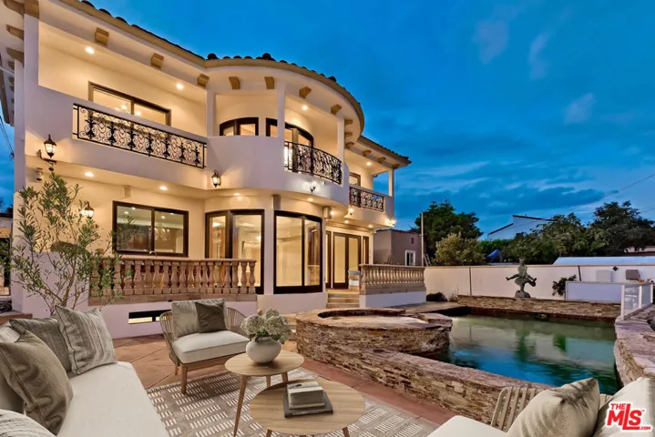 Virtually Staged Rear Yard wit