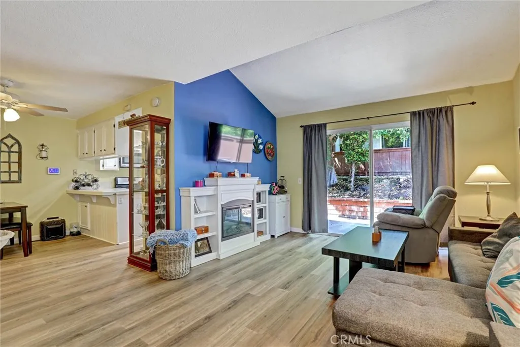 Living Room with slider to back patio