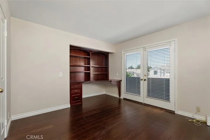 Upstairs Bedroom with built in desk
