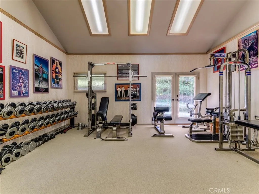 Gym in Pool House