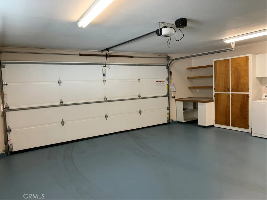 Lots of cabinet space and a work bench
