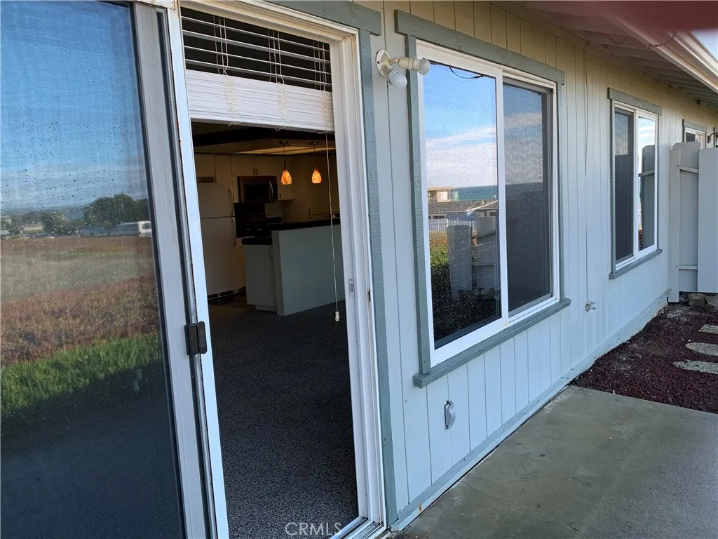 Entrance out to patio
