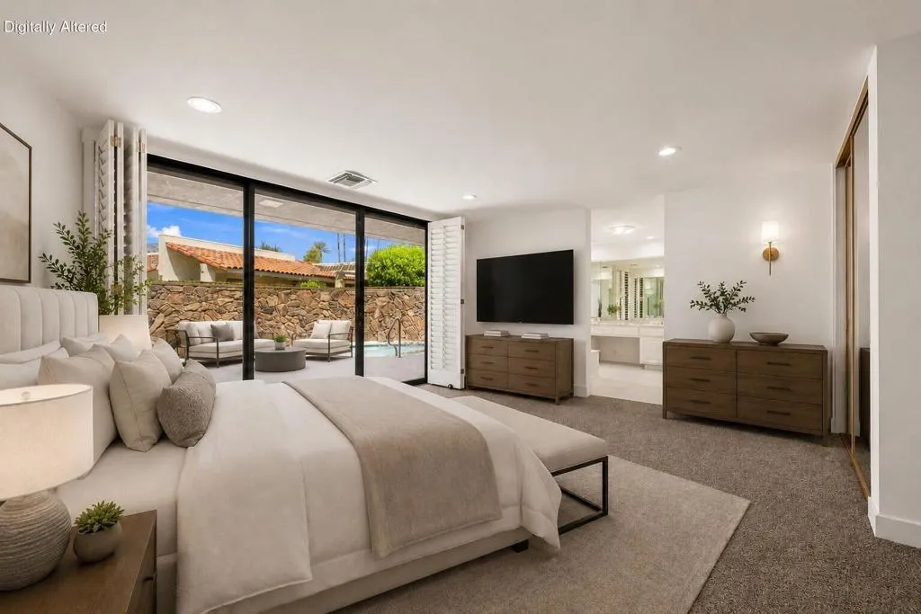 Virtually Staged Primary Bedroom