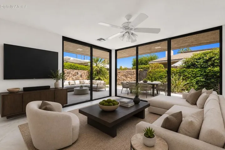 Virtually Staged Living Room