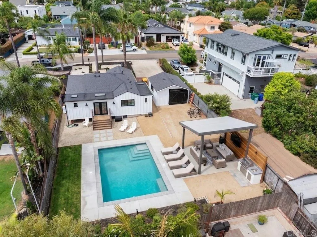 Virtual pool and patio cover