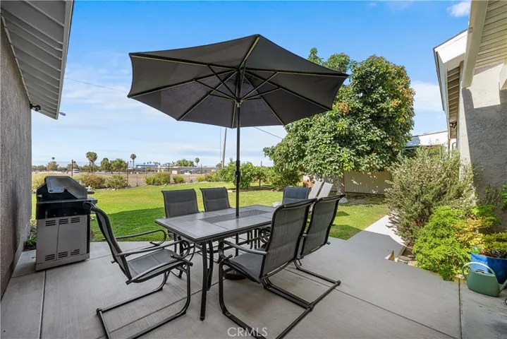 Patio sitting area