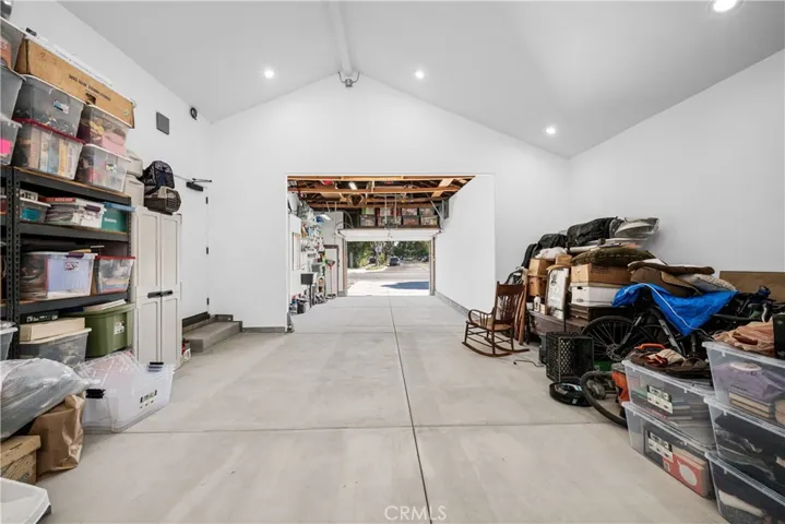 View from back of garage