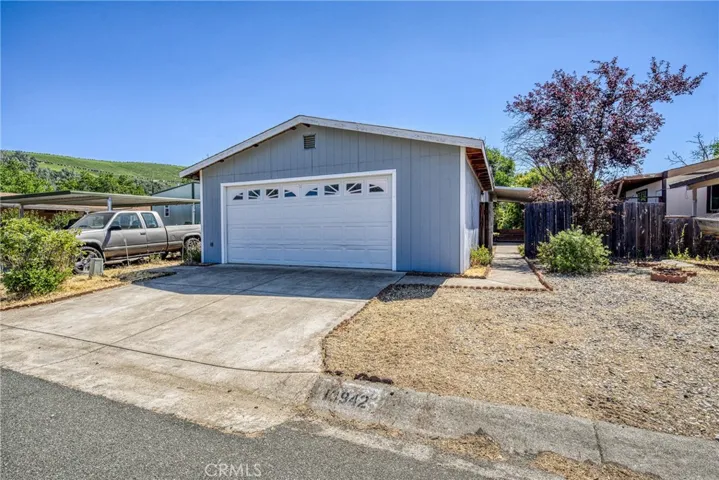 Front of house and garage