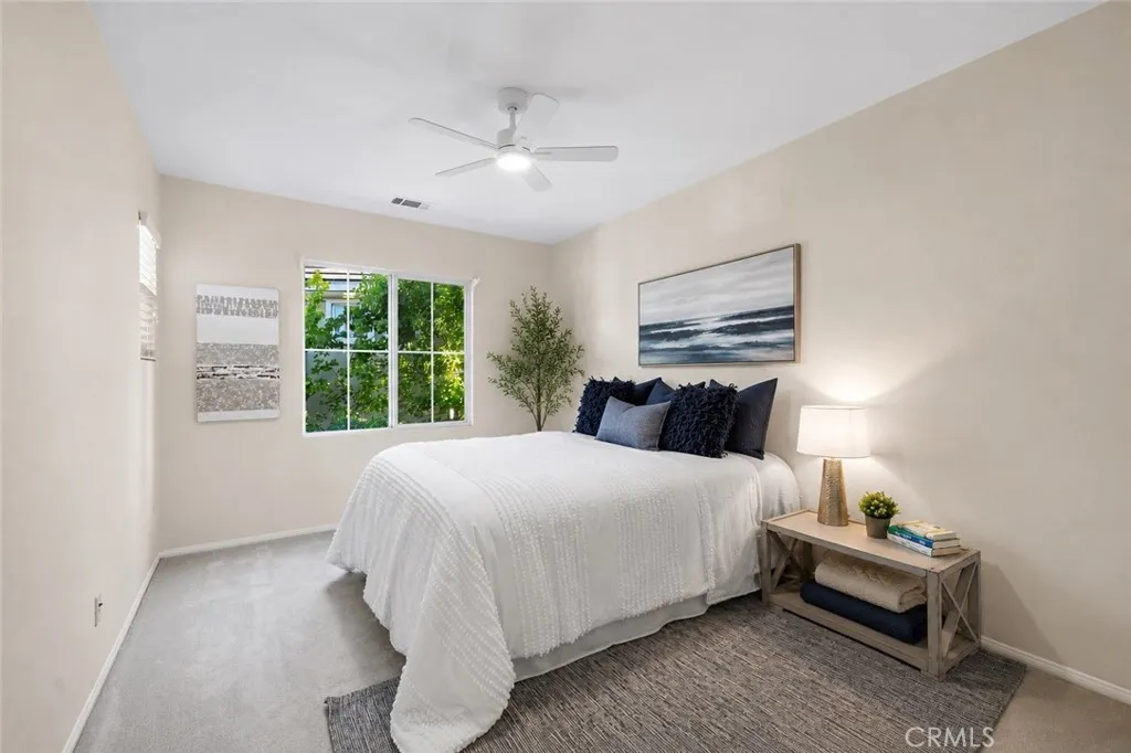 bedroom to the right of the stairs