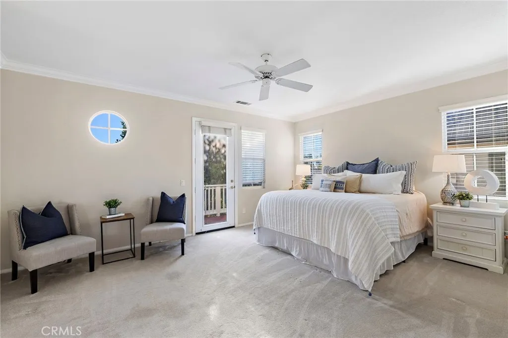 oversized primary bedroom