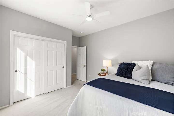 bedroom at the top of stairs